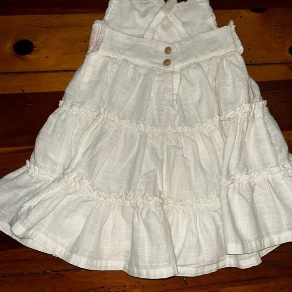 Haute Hippie Crocheted White Tiered Dress - Picture 3 of 5